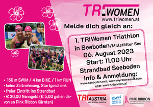 1. TRIWomen Triathlon in Seeboden