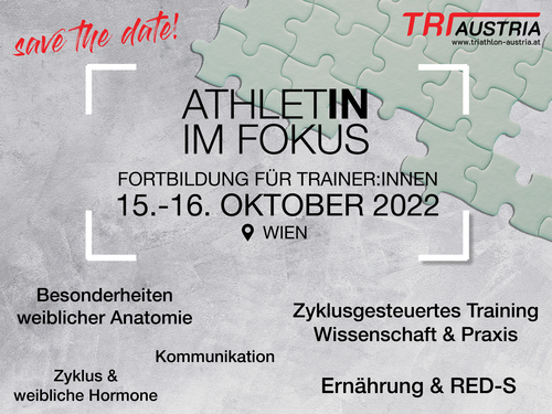 Save the date - AthletIN im Fokus