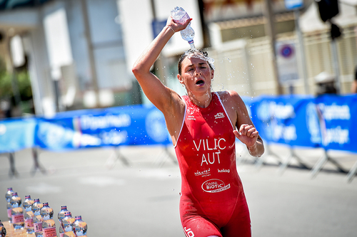 Sara Vilic WTCS Cagliari 2023 (© World Triathlon/Schmidt)