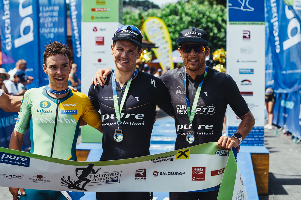 Trumer Triathlon Herren Podium Mitteldistanz (© privat)