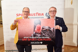 Vizepräsident Paschinger und Sport Austria Präsident Hans Niessl (© Hagen)